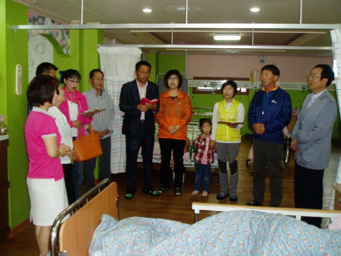 12년 9월 천상소망요양병원 통영장평교회 선교부 위문