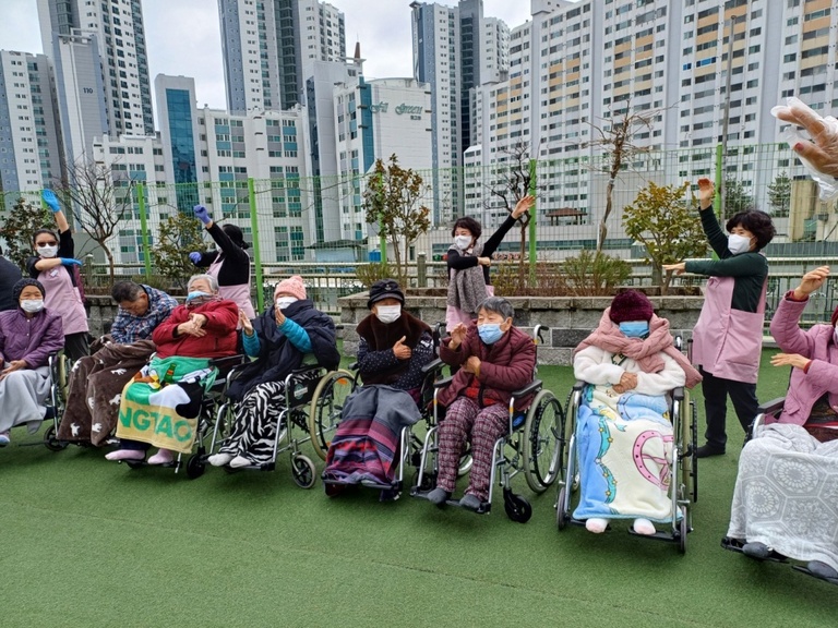 2022년 1월 프로그램 사진 (옥상산책)