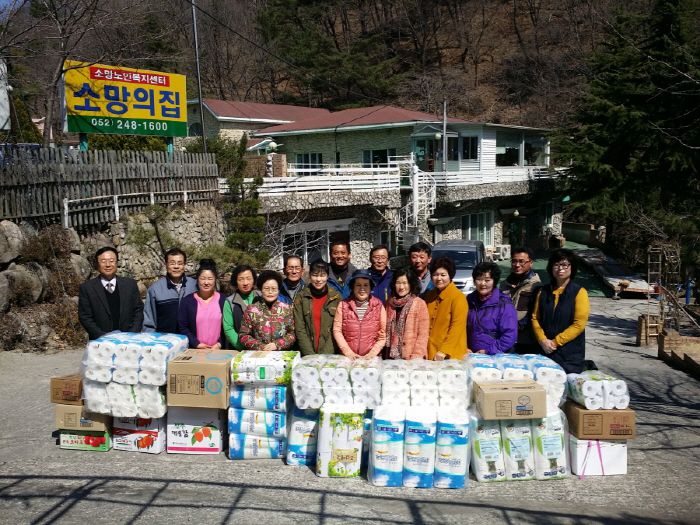 14년3월 통영장평교회 선교부 위문 방문